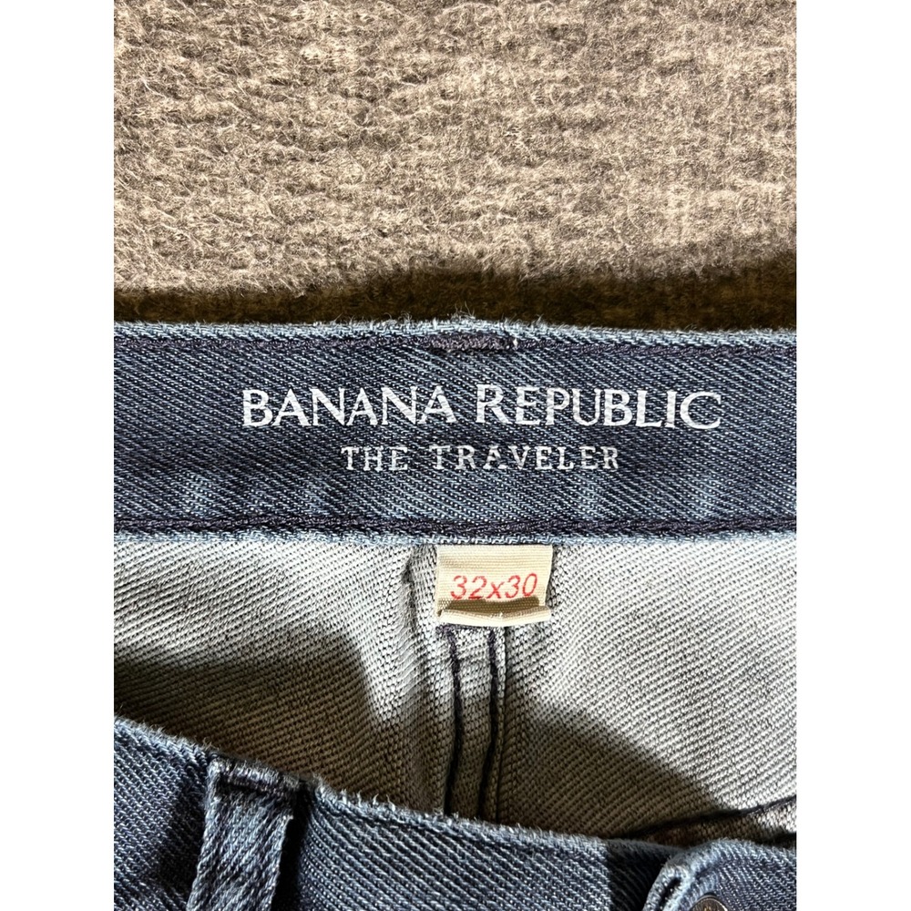 Banana Republic The Traveler Slim Fit Dark Wash Jeans Mens 32x28 - Picture 2 of 11